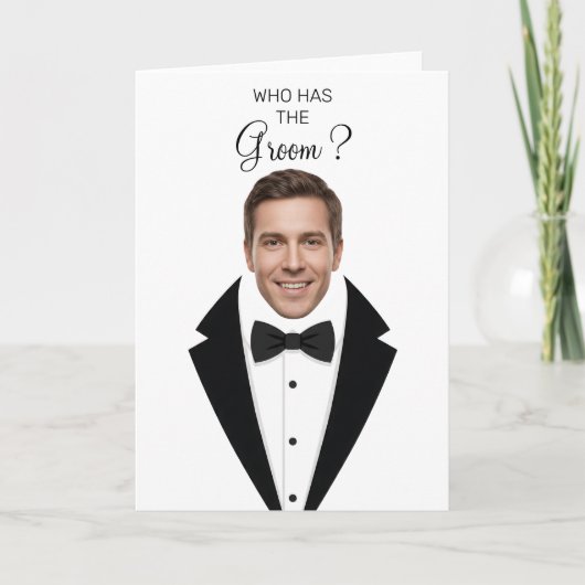 Carte Who Has The Groom Scratch Off Game Bridal Shower T (Devant)