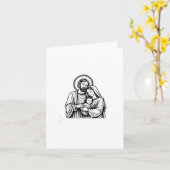 Carte Whose God White Baby Is This Funny Christmas (Fleur jaune)