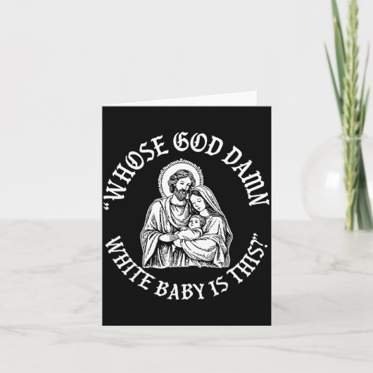 Carte Whose God White Baby Is This_ Humor For Sarcastic  (Devant)