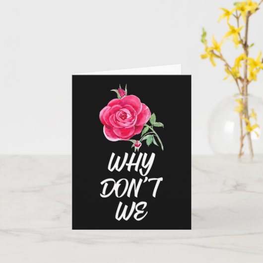 Carte Why Dont We Rose  (Fleur jaune)