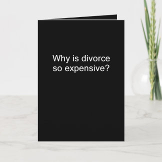 Carte Why is Divorce Expensive