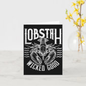 Carte Wicked Good Lobstah Funny Maine Boston Cape Cod Lo (Fleur jaune)