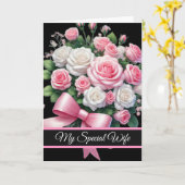 Carte Wife Birthday Card (Fleur jaune)