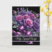 Carte Wife Birthday Card (Fleur jaune)