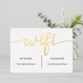 Carte Wifi pour les clients avec Real Foil (Debout devant)