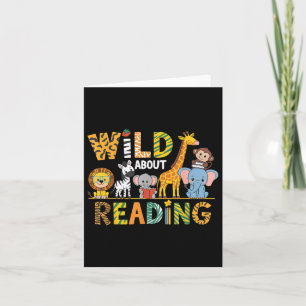 Carte Wild About Reading Kid Love Wild Animal Books Back