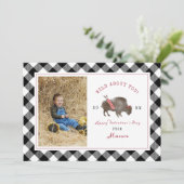 Carte Wild About You Buffalo Cupid Photo Valentine (Debout devant)