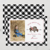 Carte Wild About You Buffalo Cupid Photo Valentine (Devant / Derrière)