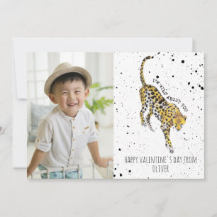 Carte Wild About You Cheetah Valentine Photo