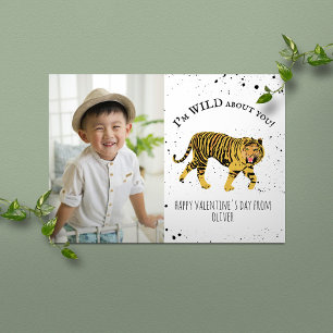 Carte Wild About You Tiger Valentine Photo