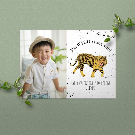 Carte Wild About You Tiger Valentine Photo
