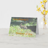 Carte Wild Bunny "Somebunny's Thinking of You" (Fleur jaune)