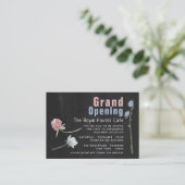 Carte Wild Floral Chalkboard Grand ouverture (Debout devant)