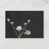 Carte Wild Floral Chalkboard Grand ouverture (Dos)