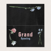 Carte Wild Floral Chalkboard Grand ouverture (Extérieur déplié)