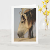 CARTE WILD HORSE OF UTAH GREETING CARD (Fleur jaune)