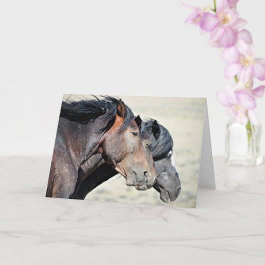 Carte Wild Mustangs of the West (Orchidée)