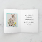 Carte Wild Rabbit with Daffodils Easter Holiday  (Intérieur)