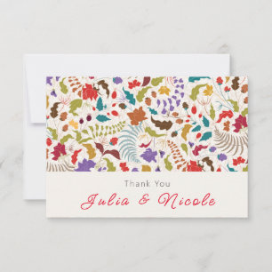 Carte Wild Rose Woods Exotic Flower Garden Mariage