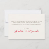 Carte Wild Rose Woods Exotic Flower Garden Mariage (Dos)