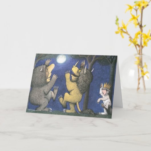 Carte Wild Things and Max Dancing in Moonlight (Fleur jaune)