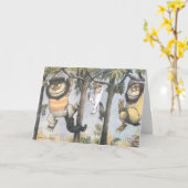 Carte Wild Things and Max Swinging From Trees (Fleur jaune)