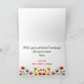 Carte Wildflower Bright Mothers Day (Intérieur)