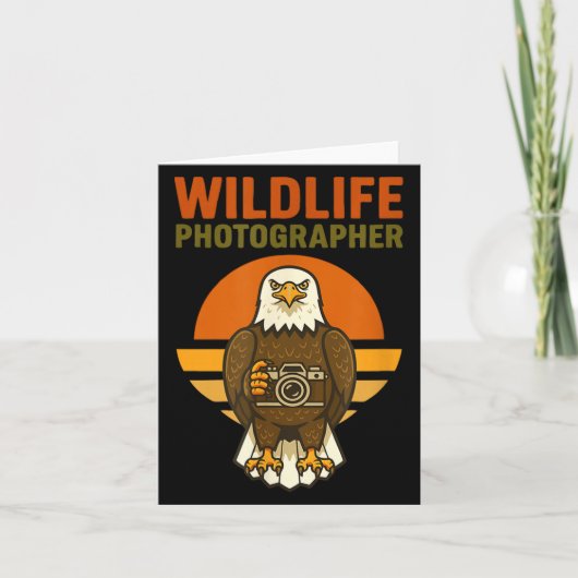 Carte Wildlife Photographer Bald Eagle Bird Photography (Devant)