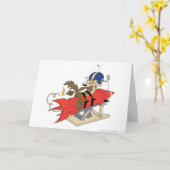 Carte Wile E. Coyote lance Red Rocket (Fleur jaune)