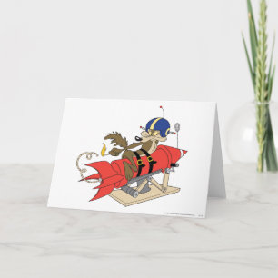 Carte Wile E. Coyote lance Red Rocket