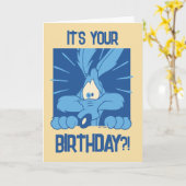 Carte WILE E. COYOTE™ Shocked Expression (Fleur jaune)