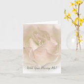Carte Will Marry Me Card Ivory Rose (Fleur jaune)