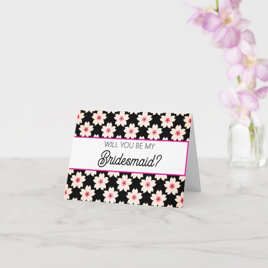 Carte Will you be my Bridesmaid proposal card (Orchidée)