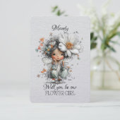 Carte Will You Be My Flower Girl (Debout devant)