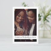 Carte Will You Be My Maid of Honor Quote Photo Proposal (Debout devant)