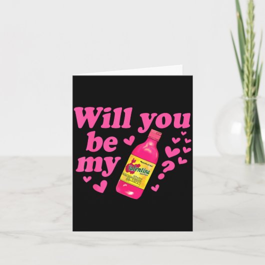 Carte Will You Be My Valentina Salsa Meme Mexican Valent (Devant)