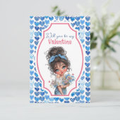 Carte Will You Be My Valentine Teen  (Debout devant)