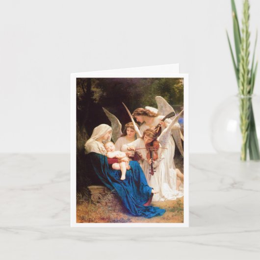 Carte William-Adolphe Bouguereau CHANT DES ANGES 1881 (Devant)
