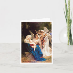 Carte William-Adolphe Bouguereau CHANT DES ANGES 1881