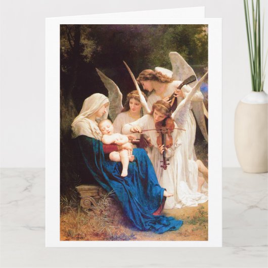Carte William-Adolphe Bouguereau CHANT DES ANGES 1881  (Devant)
