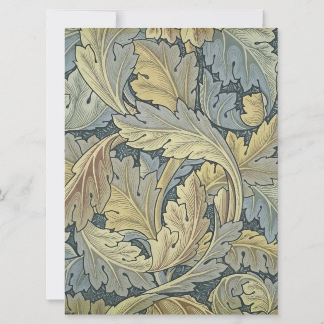 Carte William Morris Acanthus Leaves (Devant)