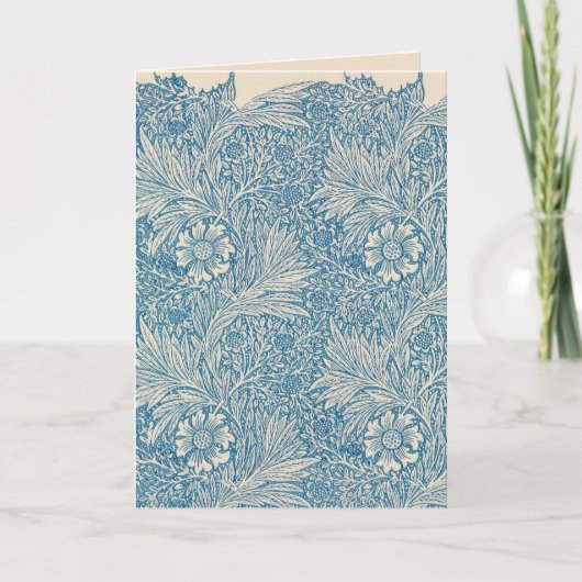Carte William Morris - Art Nouveau Blue Marigold (Devant)