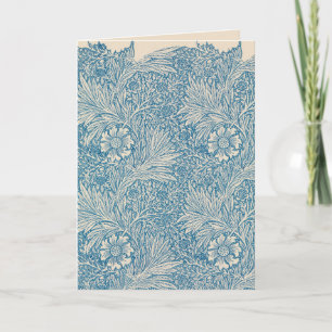 Carte William Morris - Art Nouveau Blue Marigold