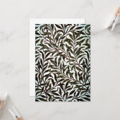 Carte William Morris design, Willow Bough (Devant/Arrière en situation)