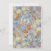 Carte William Morris Gold Lily Flat Note (Dos)
