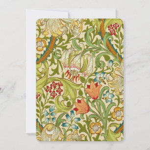 Carte William Morris Golden Lily Vintage Pré-Raphaélite