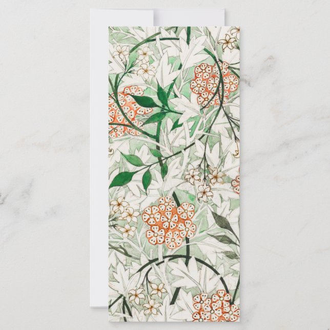 Carte William Morris Jardin Fleur de Jasmin Classique (Devant)