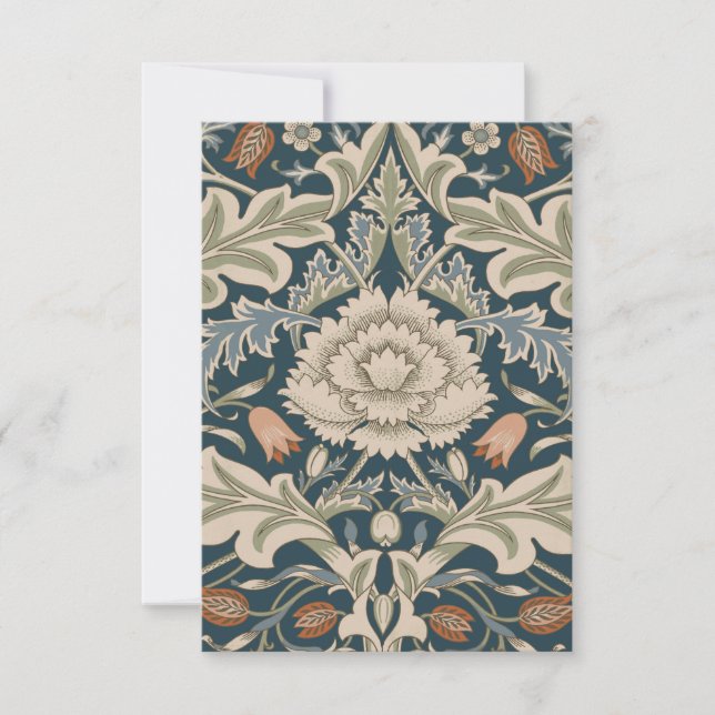 Carte William Morris Severn Floral Garden Flower Classic (Devant)