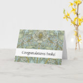 Carte William Morris Spring Thicket : Floral antique (Fleur jaune)