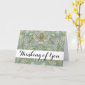 Carte William Morris Spring Thicket : Floral antique (Fleur jaune)